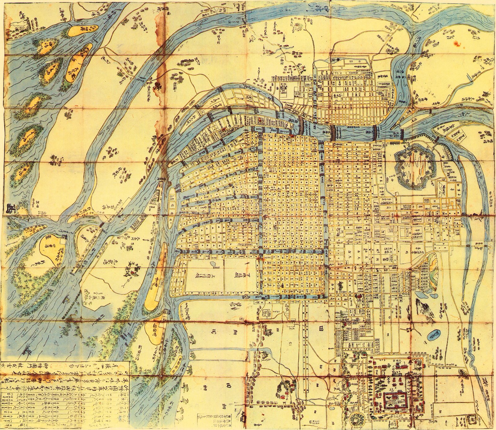 新撰増補大坂大 絵図 (大阪古地図集成 第4図)